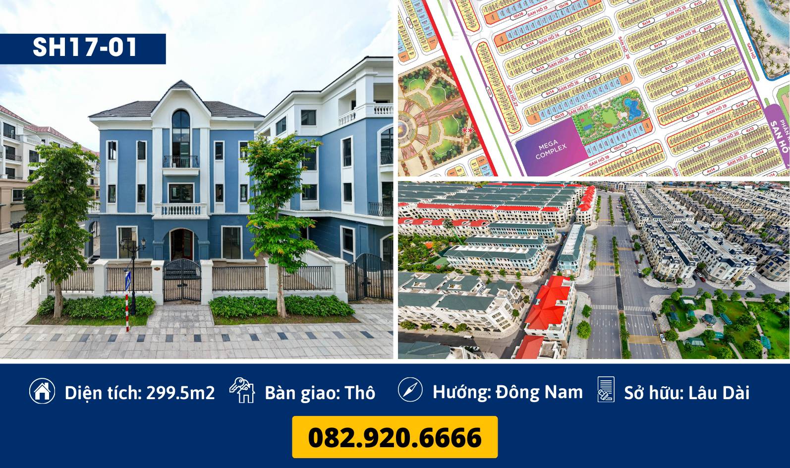 [Bán] Biệt thự ĐL SH17-01 Vinhomes Ocean Park 2